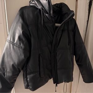 Zara Black Leather Jacket